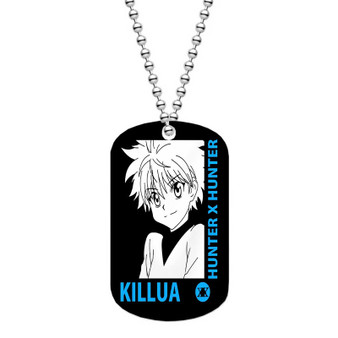 Killua Zoldyck Hunter Hunter Stainless Steel Custom Dog Tag ID Name Tag Pet Tag Jewelry Necklaces