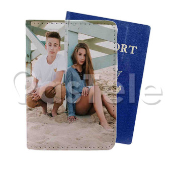 Johnny Orlando and Mackenzie Ziegler Custom PU Leather Passport Travel Baggage Cover
