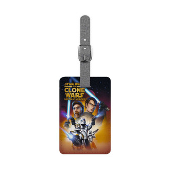 Pastele Star Wars The Clone Wars Rectangle Custom Luggage Tag Bag Tag for Travel Accessory Duffel Bag Rucksack Baggage Name ID Labels