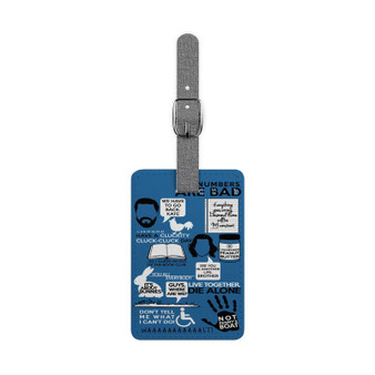Pastele Lost Quotes Rectangle Custom Luggage Tag Bag Tag for Travel Accessory Duffel Bag Rucksack Baggage Name ID Labels