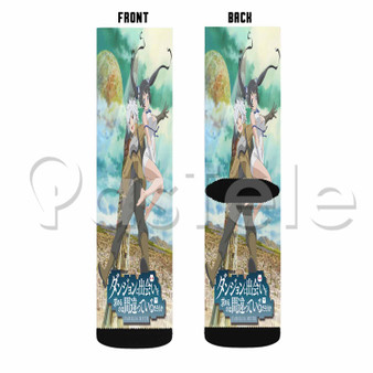 Is It Wrong to Try to Pick Up Girls in a Dungeon Custom Sublimation Printed Socks Polyester Acrylic