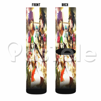 Magi The Labyrinth of Magic Custom Sublimation Printed Socks Polyester Acrylic Nylon Spandex