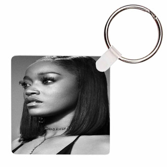 Pastele Keke Palmer Better To Have Loved Custom Square Keychain Key Ring Gift for Anniversary Gift Valentine's Day Jewelry Necklaces Pendant