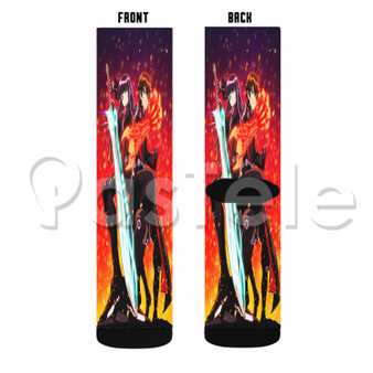 Twin Star Exorcists 2 Custom Sublimation Printed Socks Polyester Acrylic Nylon Spandex