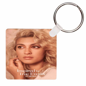 Pastele Tori Kelly Custom Square Keychain Crafted Key Ring Gift for Anniversary Gift Valentine's Day Jewelry Necklaces Pendant