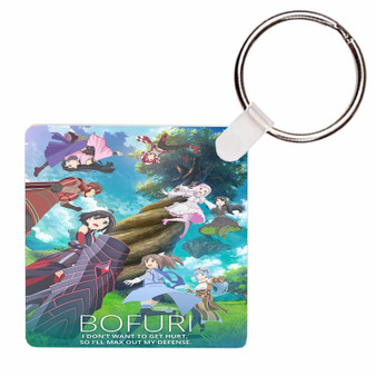 Pastele BOFURI I Don t Want to Get Hurt so I ll Max Out My Defense Accessories Custom Keychain Key Ring Gift for Anniversary Gift Valentine's Day Jewelry Necklaces Pendant