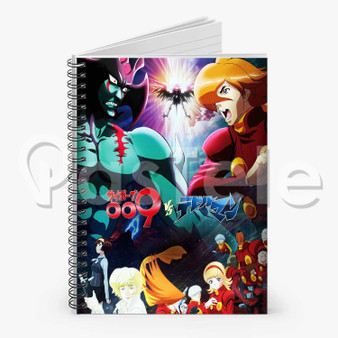 Cyborg 009 Vs Devilman Custom Personalized Spiral Notebook Cover Prin Ruled Line