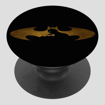 Pastele Batman Silhouette Custom Phone Grip Holder Pop-able Phone Stands Grip Finger Round Foldable Mobile Phone Holder Accessory