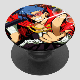 Pastele Kamina Tengen Toppa Gurren Lagann Grip Custom Phone Grip Holder Pop-able Phone Stands Grip Finger Round Foldable Mobile Phone Holder Accessory