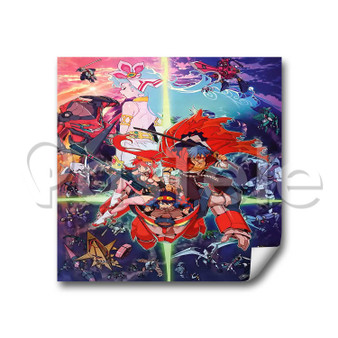 Tengen Toppa Gurren Lagann Custom Stickers White Transparent Vinyl Decals