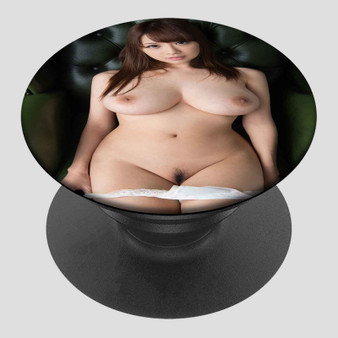 Pastele Utsunomiya Shion Naked Custom Phone Grip Holder Pop-able Phone Stands Grip Finger Popsockets Round Foldable Mobile Phone Holder Accessory