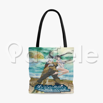 Is It Wrong to Try to Pick Up Girls in a Dungeon Custom Personalized Tote Bag Polyester Cotton Bags