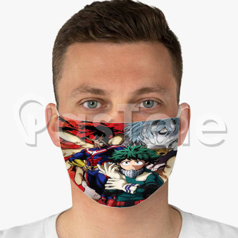 Boku no Hero Academia Season 2 Custom Fabric Face Mask Polyester Two Layers Cloth Washable