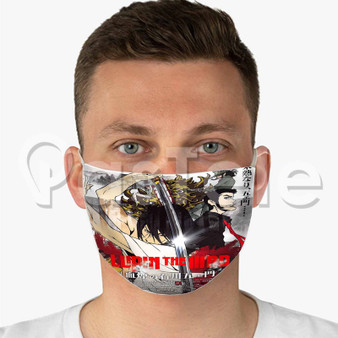 Lupin the Third The Blood Spray of Goemon Ishikawa Custom Fabric Face Mask Polyester Two Layers Cloth Washable