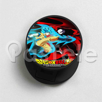Goku vs Jiren Dragon Ball Super Custom Round Cell Phone Folding Holder Stand Finger