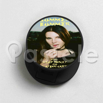 Lana Del Rey Summer Bummer Custom Round Cell Phone Folding Holder Stand Finger