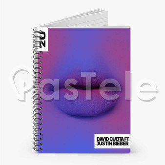 2 U David Guetta feat Justin Bieber Custom Personalized Spiral Notebook Cover Prin Ruled Line Book