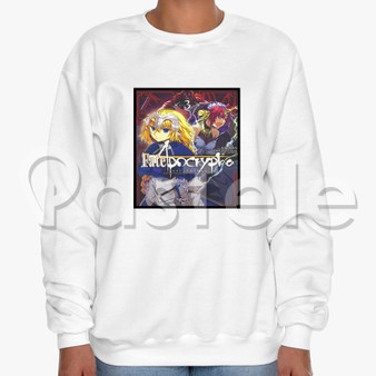 Fate Apocrypha Anime Custom Unisex Crewneck Sweatshirt Cotton Polyester Fabric Cloth
