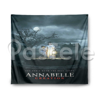 Annabelle Creation Custom Printed Silk Tapestry Indoor Wall Decor Hanging Home Art Decorative Wall Painting Poster