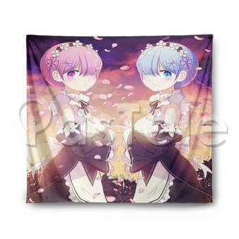 Re Zero Starting Life in Another World Custom Printed Silk Tapestry Indoor Wall Decor Hanging Home Art Decorative Wall Painting Poster