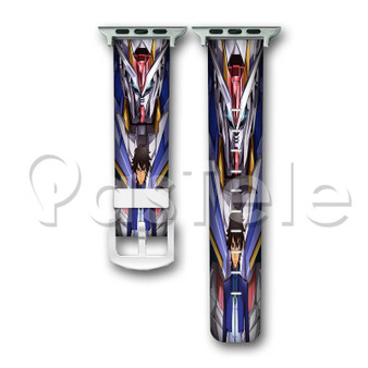 Mobile Suit Gundam 00 Setsuna F Seiei Custom Personaliez Apple Watch Band 38mm 40mm 42mm 44mm Leather PU