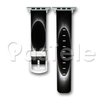 Solar eclipse of March 9 2016 Custom Personaliez Apple Watch Band 38mm 40mm 42mm 44mm Leather PU