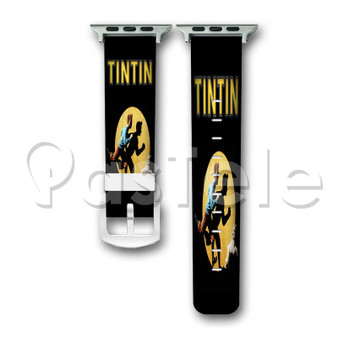 The Adventures of Tintin The Secret of the Unicorn Custom Personalized Apple Watch Band 38mm 40mm 42mm 44mm Leather PU