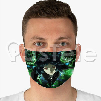 Ghost in the Shell Stand Alone Complex Custom Fabric Face Custom Fabric Face Mask Polyester Two Layers Cloth