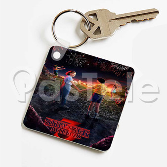 204 Stranger 13 Things 3 Custom Keychain Jewelry Necklaces Pendant Two Sides Key