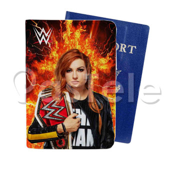 Becky Lynch WWE Custom PU Leather Passport Travel Baggage Tag Cover
