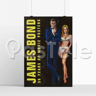 50 years of bond poster Silk Poster Print Wall Decor 20 x 13 Inch 24 x 36 Inch Home Decor
