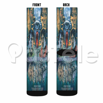 An American Werewolf In Paris Custom Sublimation Personalized Printed Socks Polyester Acrylic Nylon Spandex