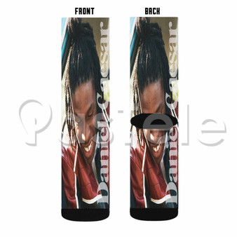 Daniel Caesar 2 Custom Sublimation Personalized Printed Socks Polyester Acrylic Nylon Spandex