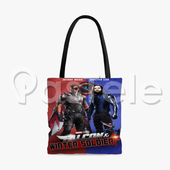 Falcon and Winter Soldier 2 Custom Personalized Tote Polyester Cotton Bags Unisex