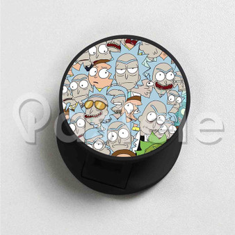 Rick and Morty Outnumbered Custom Round Cell Phone Folding Holder Finger Grip