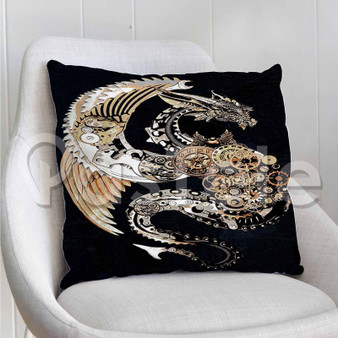 Steampunk Dragon Custom Personalized Pillow Decorative Cushion Sofa Cover