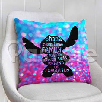 stitch ohana means family Custom Personalized Pillow Decorative Cushion Sofa Cover