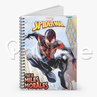 Spider Man This Is Miles Morales Custom Personalized Spiral Notebook Cover Print Ruled Book Line