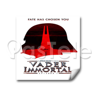 Star Wars Vader Immortal Custom Personalized Stickers White Transparent Vinyl Decals