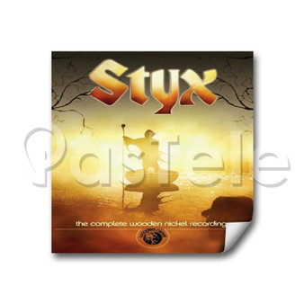 Styx Custom Personalized Stickers White Transparent Vinyl Decals