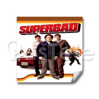 Superbad Custom Personalized Stickers White Transparent Vinyl Decals