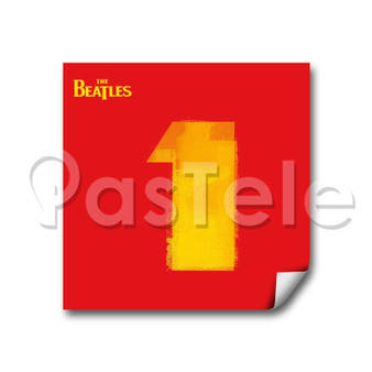 The Beatles 1 Custom Personalized Stickers White Transparent Vinyl Decals