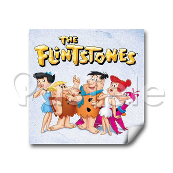 The Flintstones Custom Personalized Stickers White Transparent Vinyl Decals