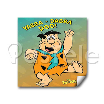 The Flintstones Yabba Dabba Doo Custom Personalized Stickers White Transparent Vinyl Decals