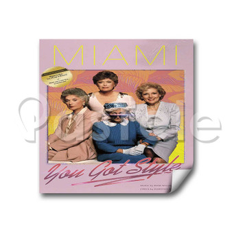 The Golden Girls Miami Custom Personalized Stickers White Transparent Vinyl Decals