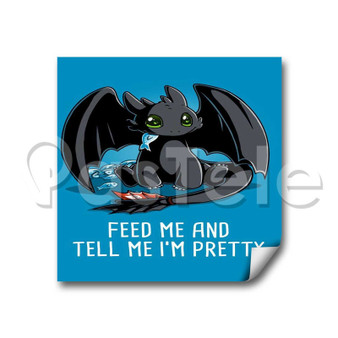 Toothless Custom Personalized Stickers White Transparent Vinyl Decals