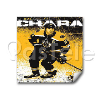 Zdeno Ch ra NHL Boston Bruins Custom Personalized Stickers White Transparent Vinyl Decals