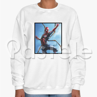 Spider Man Custom Unisex Crewneck Sweatshirt Cotton Polyester Fabric Sweater