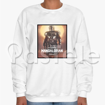 Star Wars The Mandalorian Custom Unisex Crewneck Sweatshirt Cotton Polyester Fabric Sweater