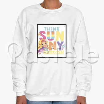 Sunny Day Thoughts Custom Unisex Crewneck Sweatshirt Cotton Polyester Fabric Sweater